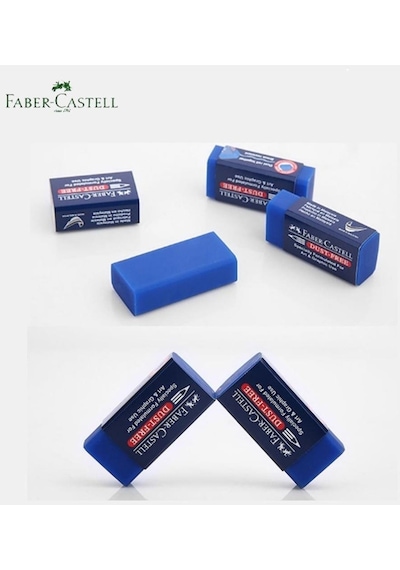 Faber-castell No:24 Orta Boy Mavi Sınav Silgisi 10 Adet