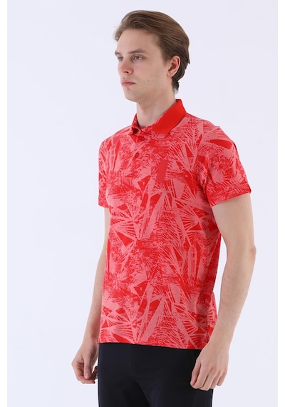 Maraton Sportswear Regular Erkek Polo Yaka Kısa Kol Beach Kırmızı T-Shirt 20604-Kırmızı