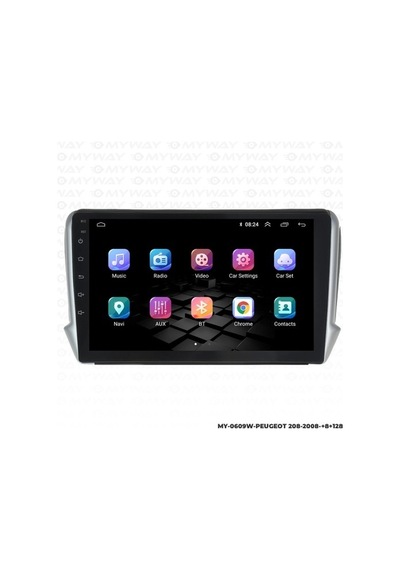 Myway Peugeot 2008 Android Multimedya Carplay Navigasyon Ekran - 8gb Ram+128 Gb Hdd - Myway