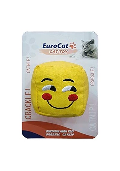 Eurocat Kedi Oyuncağı Gülen Smiley Küp 6 Cm Sku: Zeus8690010279927