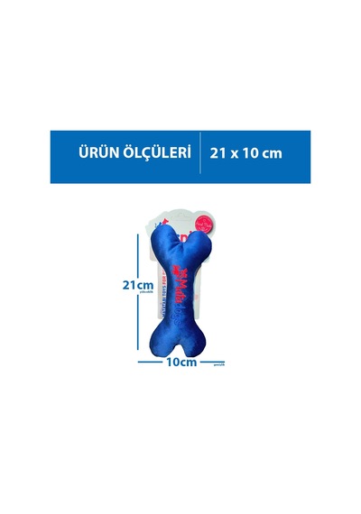 Herniks Sesli Peluş Nakışlı Köpek Oyuncağı Bone 21 CM