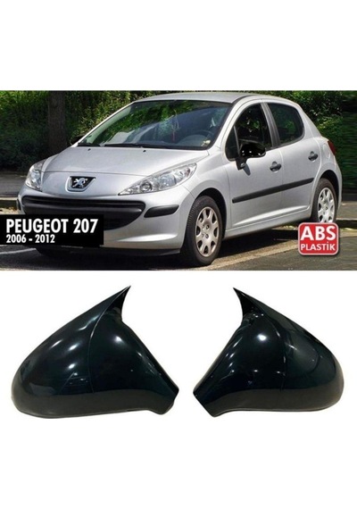 Ebal Otomotiv Peugeot 207 Batman Yarasa Ayna Kapağı Piano Black 2006-2012