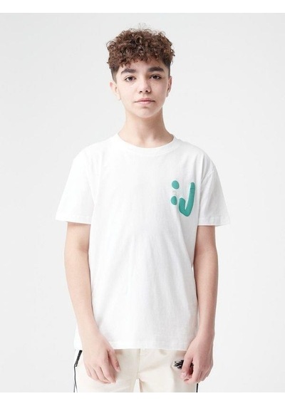 Jack Lions Erkek Çocuk Pamuklu Yazılı Tshirt-14022-krem Krem