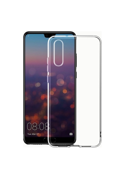 Huawei P20 Kılıf Kamera Korumalı Şeffaf Kalın Üstün Koruma Silikon Pazarplus
