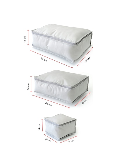 Vedsey Valiz Düzenleyici Set 6'lı Set Gri