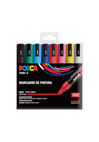 Unı Pc 5m Basic Set - 8'li Marker Paketi Diğer