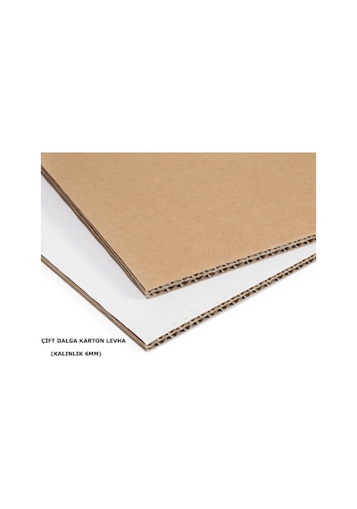 70X100Cm 6Mm Oluklu Mukavva Karton - Tuval Kartonu -Maket Kartonu 4'Lü Mini Paket