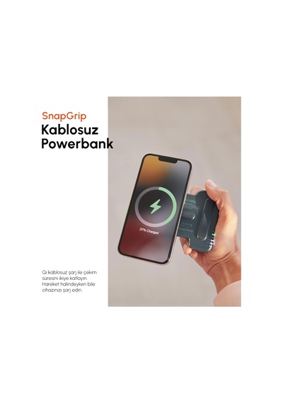 Shiftcam Snapgrip Pro Stone Magsafe Powerbank Özellikli Fotoğraf Video Çekim Aparatı