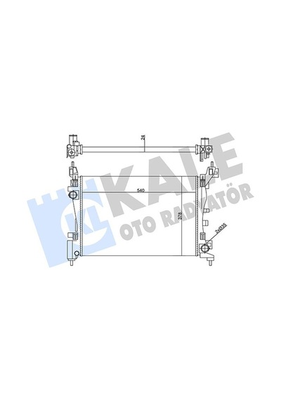 Kale 356435 Motor Su Radyatörü - Fiat Grande Punto 2005-2015 1.4 Manuel Şanz. 51864284 - 55700447