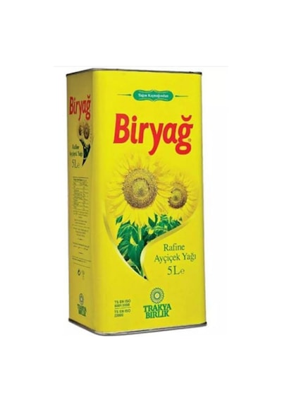 Trakyabirlik Biryağ Rafine Ayçiçek Yağı 5 L