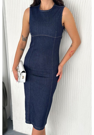 Noa & Noa Kadın Likralı Fermuarlı Denim Elbise Esnek & Vücuda Oturan Stil Mavi Noa & Noa Kadın Likralı Fermuarlı Denim Elbise Esnek & Vücuda Oturan Stil Mavi