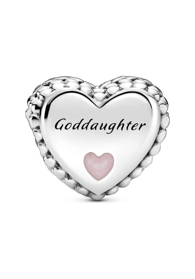 Nur Silver Goddaughter Kalp Gümüş Charm Nur-bl01011