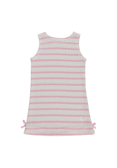 Civil Girls Fiyonklu 6-9 Yaş Elbise - Pembe Koyu Pembe