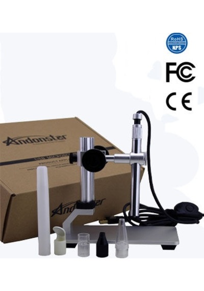 Andonstar V160 Usb Dijital Mikroskop 500x Metal Stantlı