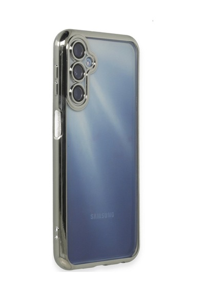 Samsung Galaxy  Uyumlu,  A15 4g Kılıf Razer Lensli Silikon - Gümüş