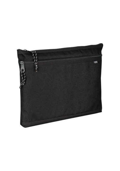 Dual Zip Folder -iki Bölmeli Dosya Çanta A4 Siyah 1