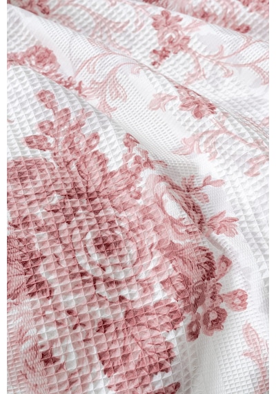 Rosalina %100 Pamuk Tek Kişilik Pike Takımı 160x220 Pembe