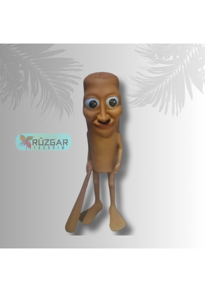 Tung Tung Sahur 12 Cm Figür- Gold Tung Tung Tung Sahur Anahtarlık