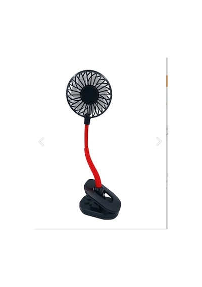 Portatif Işıklı Mini Klipsli Fan 60c65