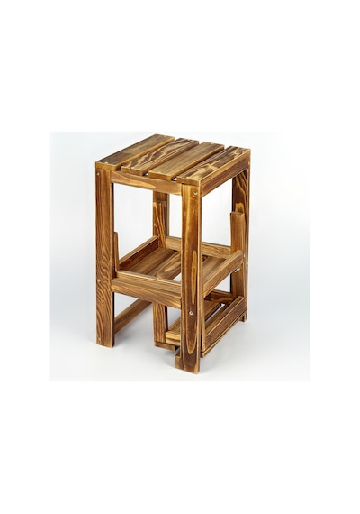 Basamakli Katlanir Ahsap Merdiven Tabure 32x34x52 Cm Cın096