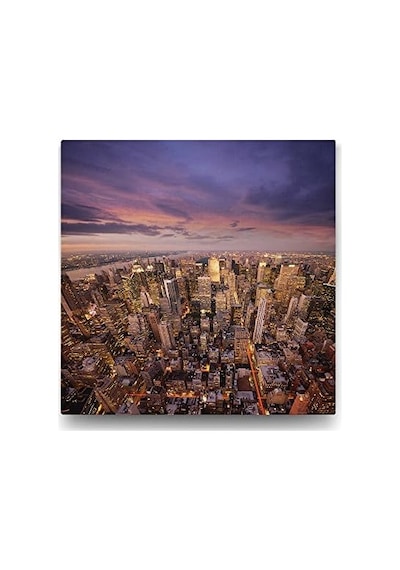 New York Skyline Tablosu - 100x100cm 7/8 Yaş