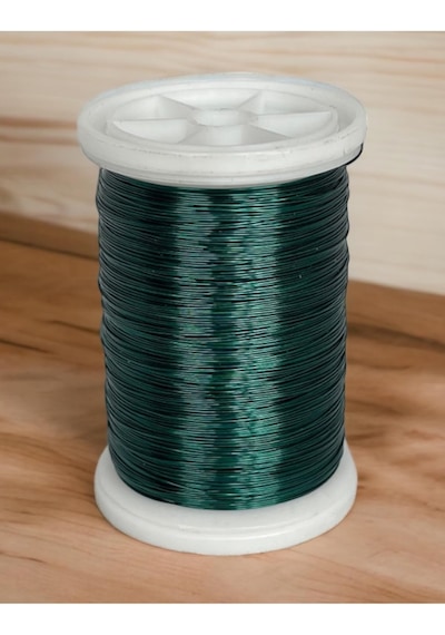 Gürbüz Filografi 0.30 Mm 100gr- 150m Ördek Yeşili Renkli Bakır Filografi Teli