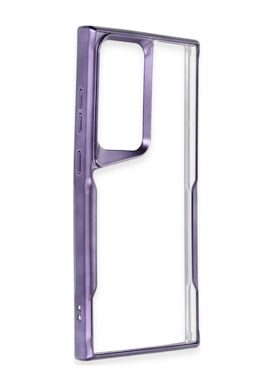 Samsung Galaxy  Uyumlu - S25 Ultra Kılıf Boyi Silikon Kapak - Derin Mor