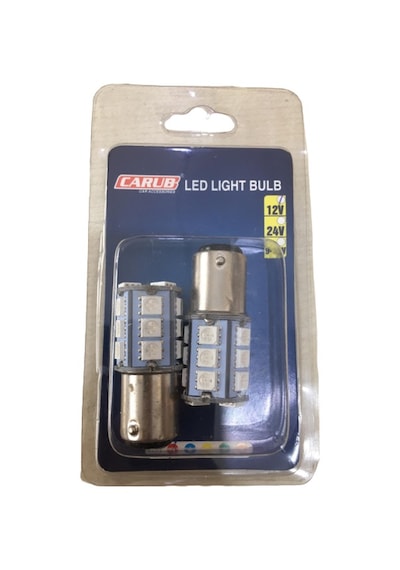 Motosiklet ve Otomobil Stop Ampul 18led 1016 Çakar Kırmızı Şaşı