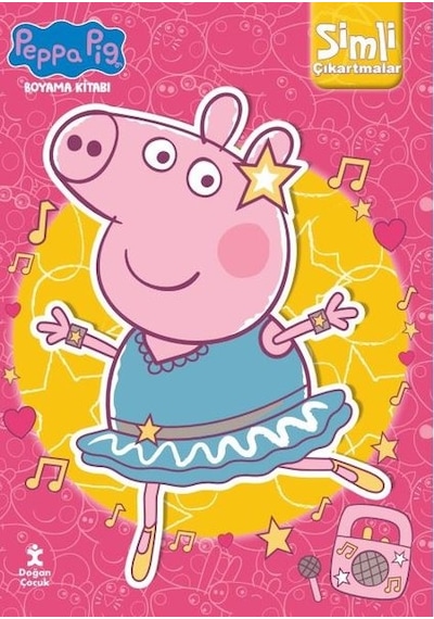 Peppa Pig Boyama Kitabı - Simli Çıkartmalar- Doğan Çocuk