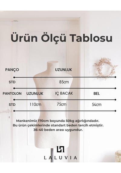 Laluvia Siyah Pançolu Triko Takım - 0190