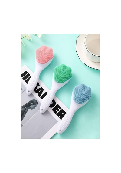 Cilt Temizleme Peeling Fırçası, Ergonomik Saplı Masaj Etkili, Sevimli Tasarım Cilt Bakım Yüz Makyaj Temizleme Peeling Fırçası
