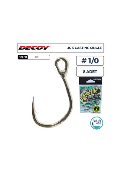 Decoy Js-5 Casting Single Tekli İğne 1/0 8 Adet