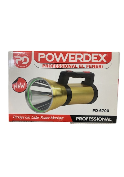 Powerdex Pd-6700 4000 Lümen 40w Profesyonel Projektör Ve El Feneri Su Geçirmez Tasarım Sarı