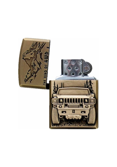 Als Tasarımlı Jeep Metal Çakmak . Gazlı Çakmak