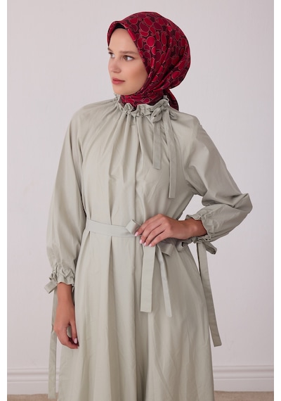 Belli Etnik Desen %100 Twill İpek Eşarp Be22 Mürdüm