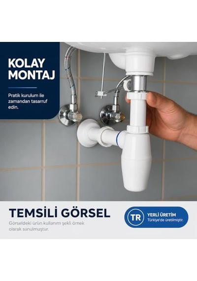 Lavabo Sifonu Rekorlu 1.sınıf Çok Renkli