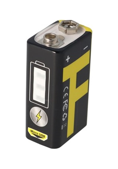 Trustfire 9V Blok 6Lr61 6F22 550Mah Bms. Usb Şarj Fonksiyonu Ile