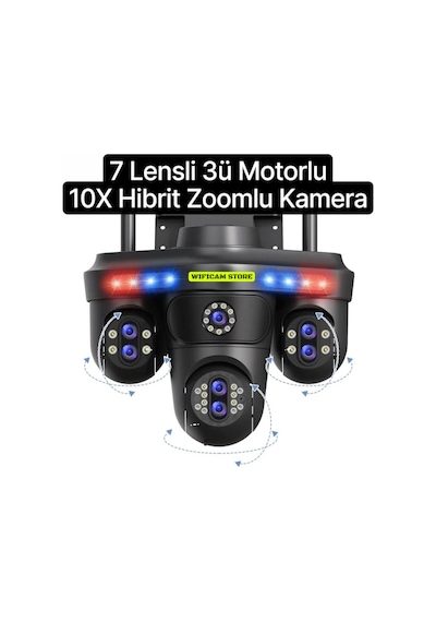 7 Lens 4 Görüntü 10x Hibrit Zoom Ptz Güvenlik Kamerası-135889