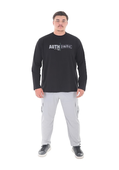Erkek 115-155 Kilo Arası İçin Uygun Uzun Kol Bisiklet Yaka Mevsimlik Baskılı İnce Sweatshirt Siyah Erkek 115-155 Kilo Arası İçin Uygun Uzun Kol Bisiklet Yaka Mevsimlik Baskılı İnce Sweatshirt Siyah