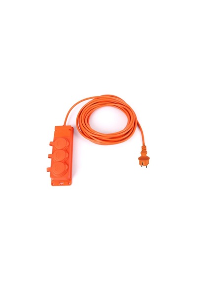 Bylion 3'lü 10 Metre 3 2,5mm² Uzatma Kablosu - Turuncu