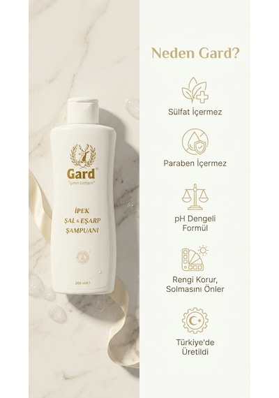 Gard İpek Şal Ve Eşarp Şampuanı 200 Ml