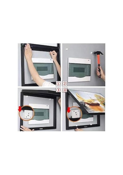 Tr Elektrik Paneli Kapağı, Sayaç Kutusu Dekoratif Boya, Elektrik Paneli Kapağı, Dolap İçin Dekoratif Sigorta Kutus