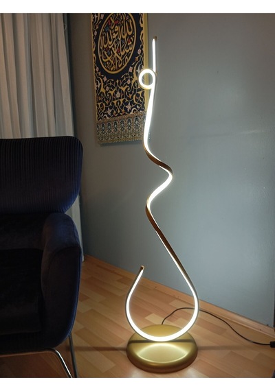 Gold / Home / 120 Cm / Lambader / Alüminyum Gövde / 3 Renk Işık /