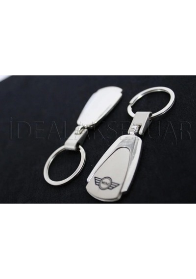 Mini Cooper Metal Oval Anahtarlık Şık Kaliteli Aksesuar Çanta Araba New