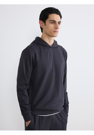 Lcw Vision Antrasit Basic Erkek Hoodie