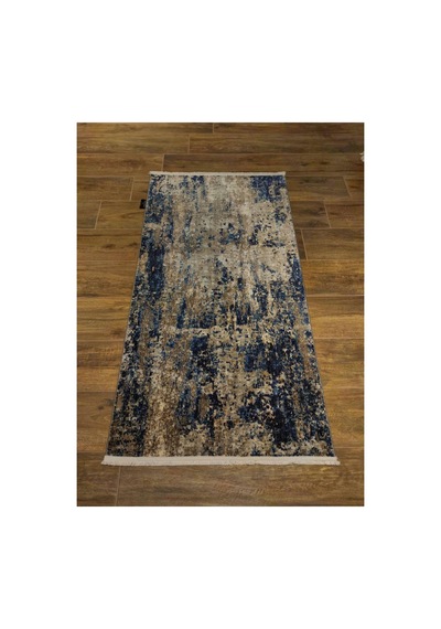 Melange 9503-azure Krem-mavi-kahve Halı Çok Renkli