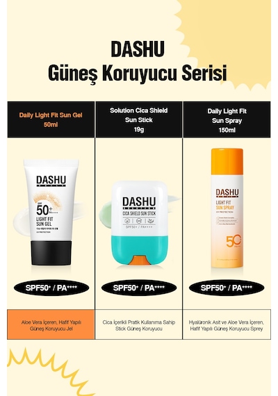Dashu Daily Light Fit Sun Gel Spf 50+ Pa ++++