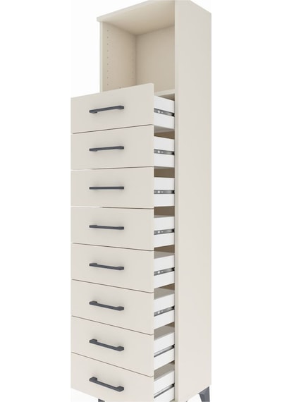 Arges Dolap Tek Raflı 8 Çekmeceli 44x30x182 Aytaşı-aytaşı Aytaşı