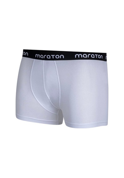 Maraton 2'li Erkek Beyaz Boxer Beyaz