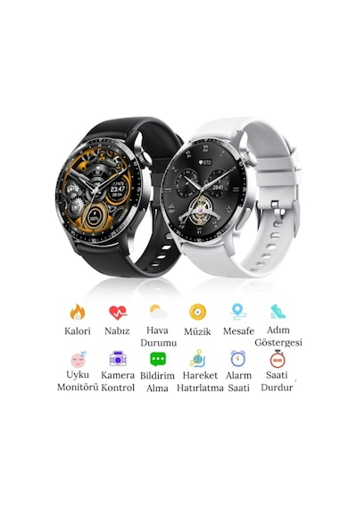 Spor Klasik Arama Yapan Erkek Akıllı Saat Android&ios Huawei Iphone Samsung Xiaomi Uyumlu Kol Saati